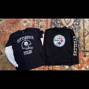 Lot of 2: Pittsburgh Steelers Long Sleeve T-Shirt